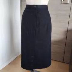 昭和レトロ ヴィンテージ 黒 タイトスカート ロングスカート