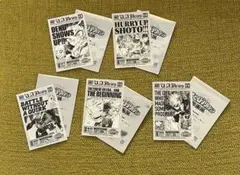 ヒロアカ　原画展　入場特典 タブロイド風ステッカー　５種セット
