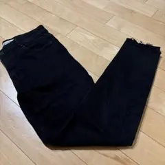 美品【ZARA】ザラ スキニーパンツ ブラック デニム EUR38