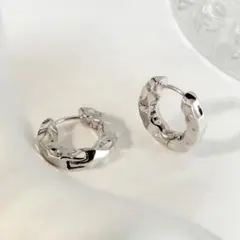 再入荷♡　レディース　ピアス　フープ　シルバー　S925　リング　シンプル　上品