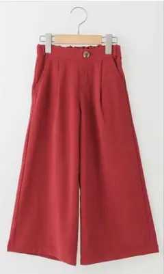 a.v.vの110cm赤のワイドパンツ ボタン付き
