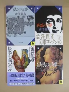 澁澤龍彦「快楽主義の哲学」「夢の宇宙誌」「異端の肖像」「幻想の肖像」4冊セット