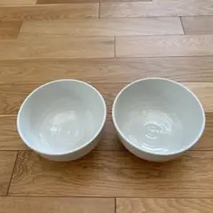 ニトリ　ホワイト陶器 丼 2個セット