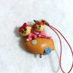 キャラクター飛行機ストラップ
