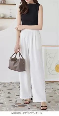 ウエストデザインワイドパンツ [M3943]