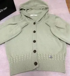ルネ　フーディカーディガン
