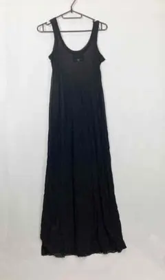 ジャンポールゴルチエ シースルーキャミロングワンピース 黒 S