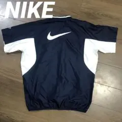 【入手困難】NIKE ウインドシャツ　半袖　ネイビー　野球　バイカラー