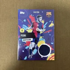 ペドリ FCバルセロナ レリックカード 145/250 match-worn