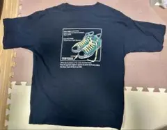 CONVERSE スニーカーグラフィック Tシャツ L 黒　ブラック