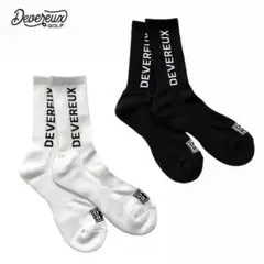 【即発送】DEVEREUX GOLF デヴァロー 靴下 ソックス（ホワイト）