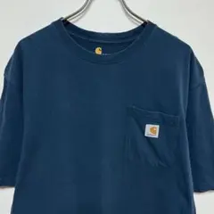 カーハート　ポケットTシャツ　ロゴ　オリジナルフィット　ゆったりトールサイズ