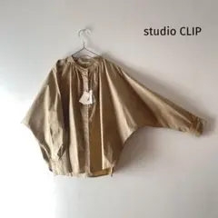 【新品】スタディオクリップ⭐︎ドルマンスリーブ バンドカラー ブラウス