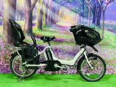 ❷ 4620子供乗せ電動自転車ヤマハ3人乗り新品20インチ良好バッテリー