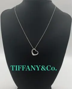 【792】④TIFFANYu0026Co.ティファニーオープンハートネックレス