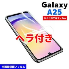 ヘラ付き Galaxy A25 保護フィルム 全面保護 フルカバー そぬ