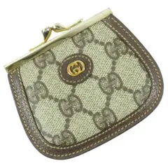 GUCCI オールドグッチ がま口 コインケース GG柄