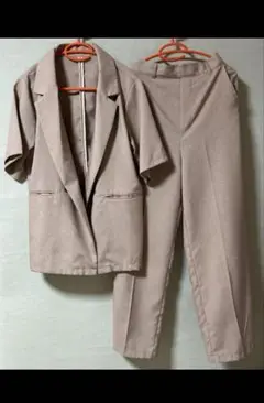 WEGO 上下セットアップ　パンツ　くすみピンク　薄手