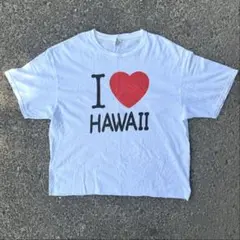 短丈vintage archive I♥HAWAII white t-shirt