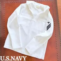 S.NAVY ユーエス ネイビー アメリカ海軍 米軍 海軍 水兵 セーラーシャツ