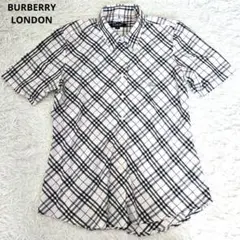 BURBERRY LONDON バーバリーロンドン　ノバチェック　半袖シャツ　L