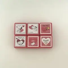スヌーピー スタンプ 6個セット