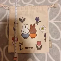 ミッフィー 巾着袋 花柄