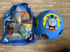 トーマス ブロック玩具 収納バッグ付き