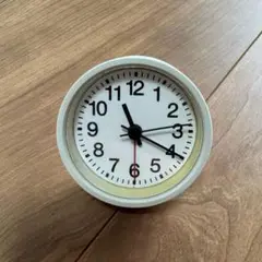 【ジャンク品】無印良品 アナログ目覚まし時計 小