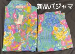 新品marie claire パジャマ　フラワーガーデン　ゆったり　マリクレール