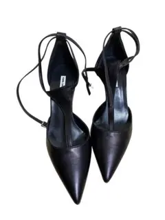 Karl Lagerfeld パンプス 38 黒革