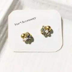 191　ハンドメイド☆ビジューピアス／イヤリング