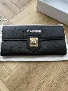 FURLA/ブラックレザー 長財布