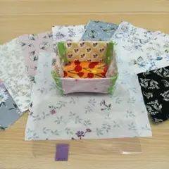 ★A529★ カットクロス/プリント生地/国産/25cm×25cm/10点