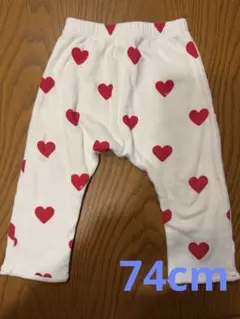 PETIT BATEAU ハート柄パンツ 12m 74cm