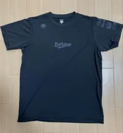 オリックス×デサント コラボTシャツ S ブラック 速乾ストレッチ ステルスロゴ