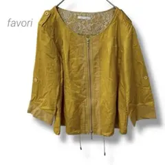 【ファヴォリ】favori ノーカラージャケット 韓国服 ブルゾン 長袖 黄色