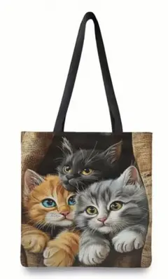 猫ちゃんイラスト♬トートバッグ
