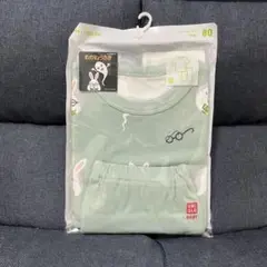 【新品未開封】UNIQLO ベビー パジャマ 80cm 半袖 めがねうさぎ