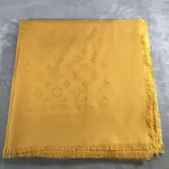 ルイヴィトン モノグラム 大判ストール イエロー 箱付き