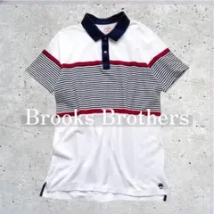 《 Brooks Brothers 》 半袖ポロシャツ　ボーダー柄　Lサイズ