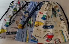 ★値下げ【ハンドメイド】コップ入れ3枚/18*20/電車