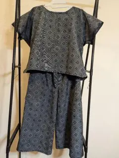着物リメイク　紬 セットアップ