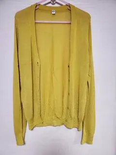 UNIQLO イエロー 長袖カーディガン L