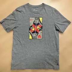 ナイキ　NIKE SB Tシャツ　半袖　グレー　プリントロゴ　トランプ　Lサイズ