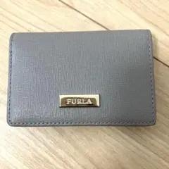 FURLA ベージュ レザー 名刺入れ　新品未使用