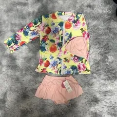 ラッシュガードセット 花柄　ピンク