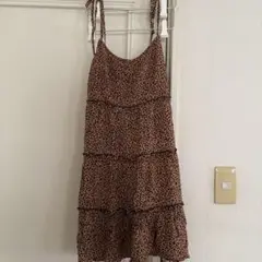 レオパード柄 キャミワンピース