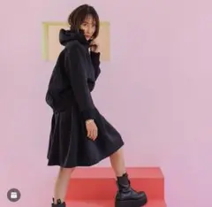 NAOKO TAKAI タックスカート☆ブラック