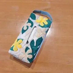 ボックスティッシュケース　花
